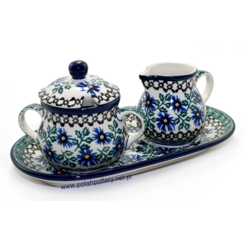 Cukiernica 0,2L+ mlecznik + tacka dek. 976X Osty